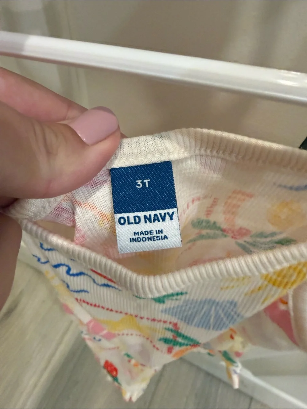 Old Navy 3T Romper with Yellow, Pink & Blue Prints
